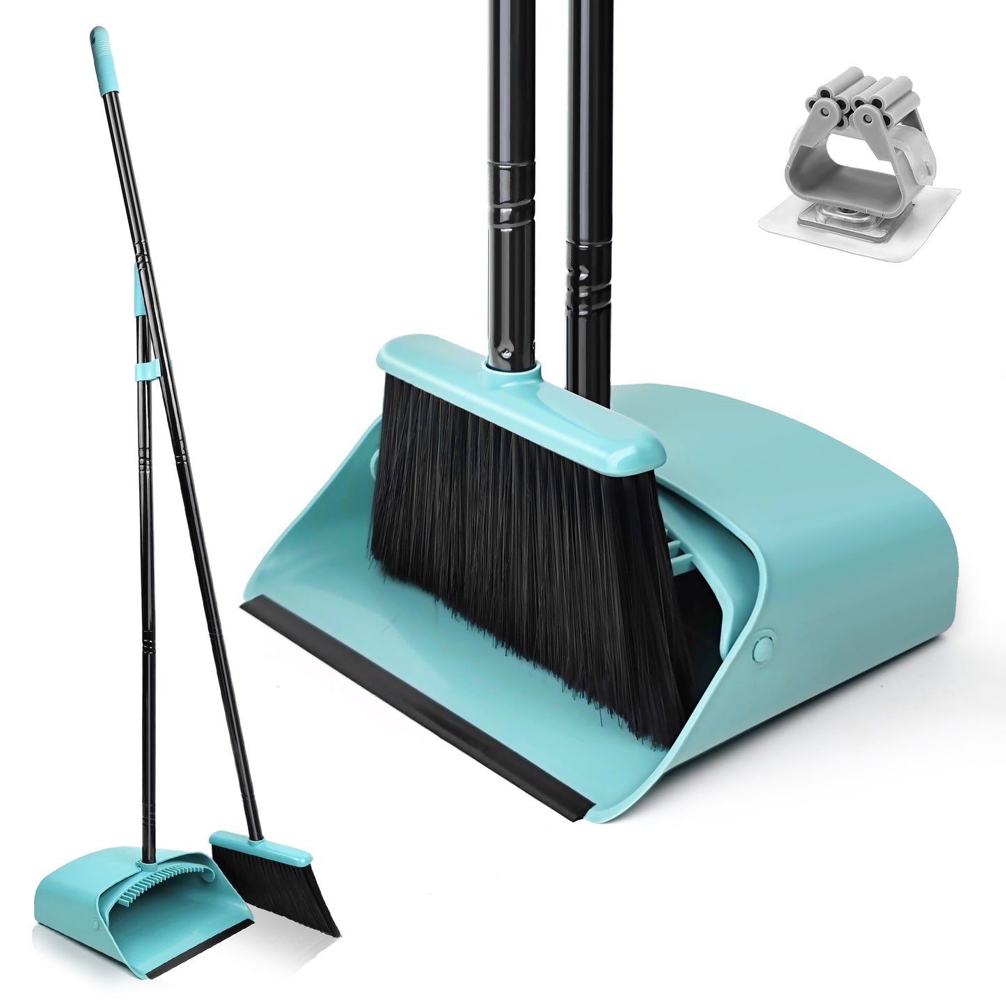 JEHONN Broom with Dustpan Combo Set (Grey-Green)