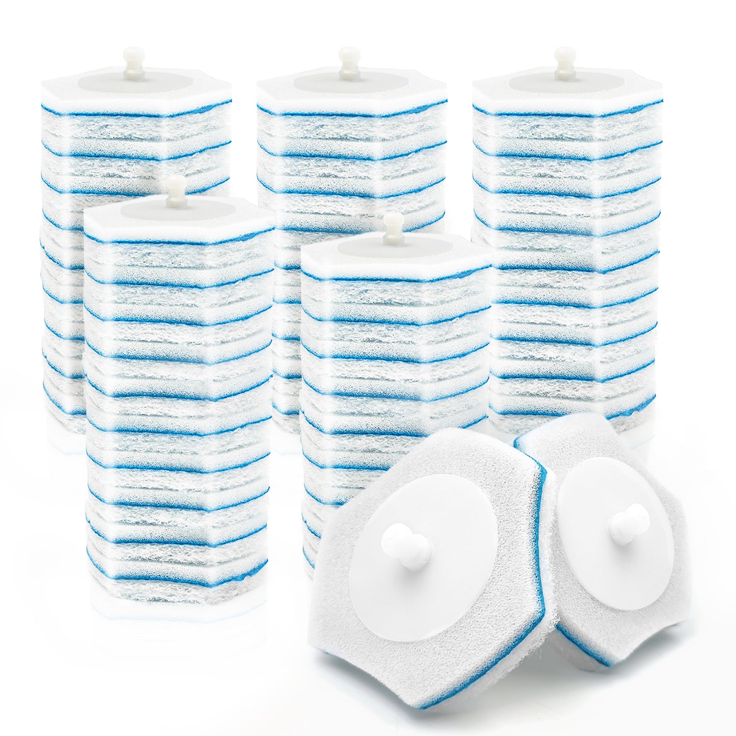 JEHONN Disposable Toilet Brush Refills 48 Count
