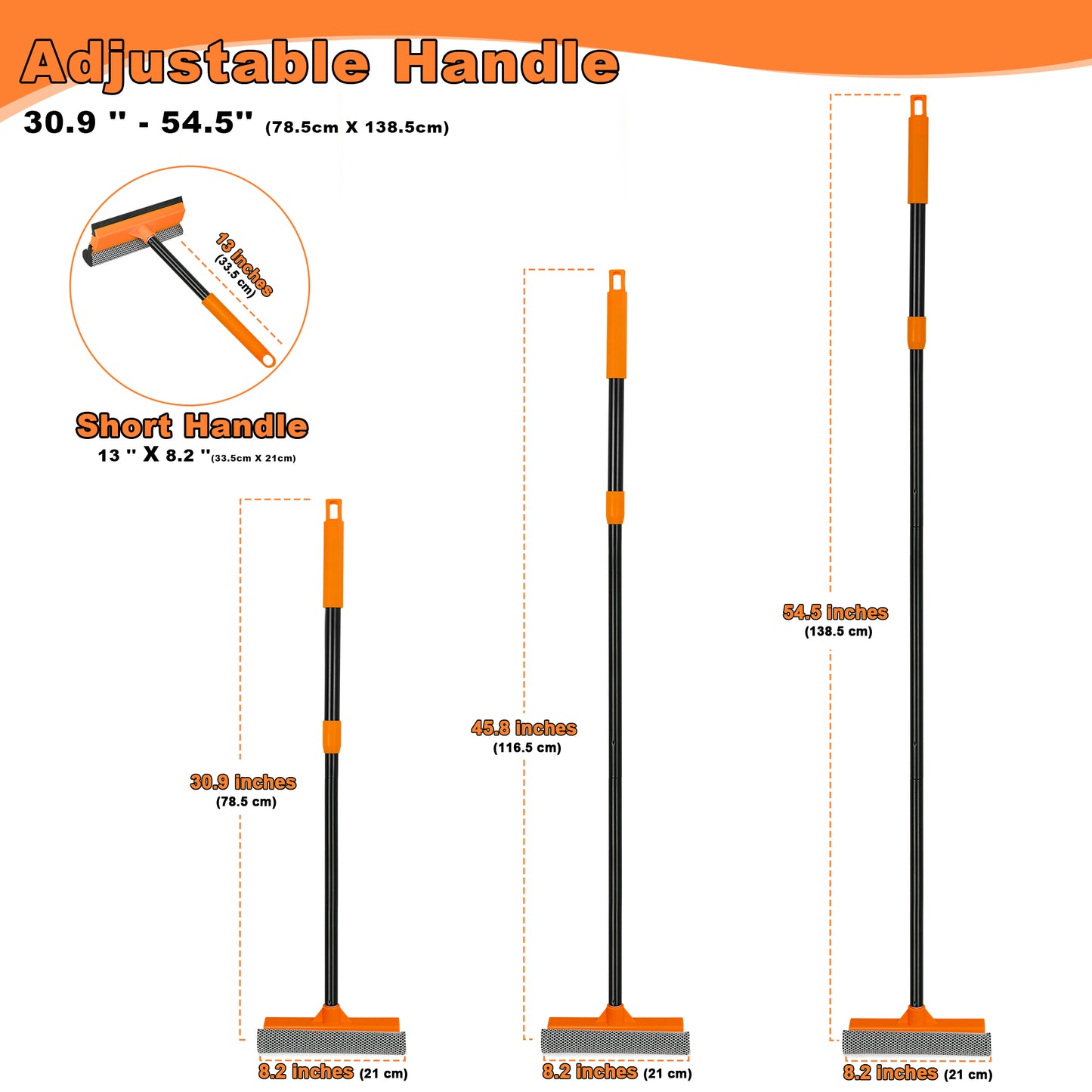 JEHONN Window Squeegee for Home Cleaning 54.5 inches