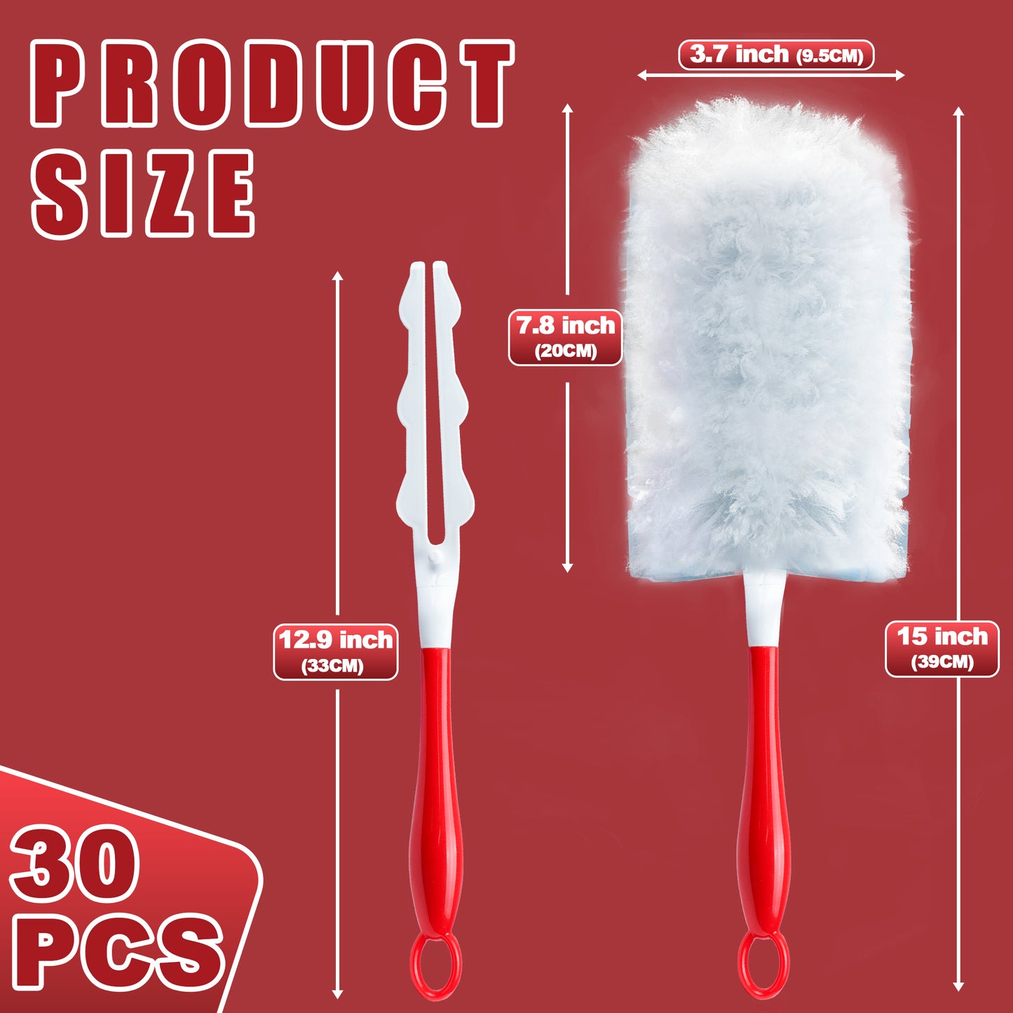 JEHONN Duster Handle Refills 30 Counts Compatible with Swiffer