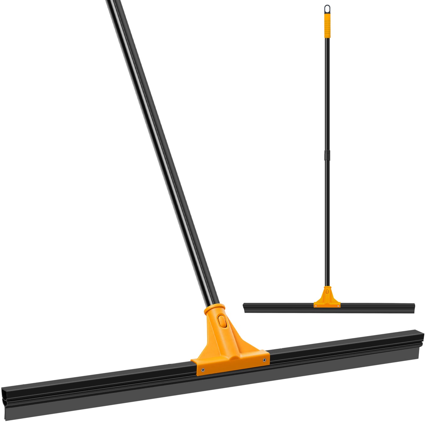 JEHONN 30" Large Floor Squeegee Heavy Duty with Long Handle (Orange)