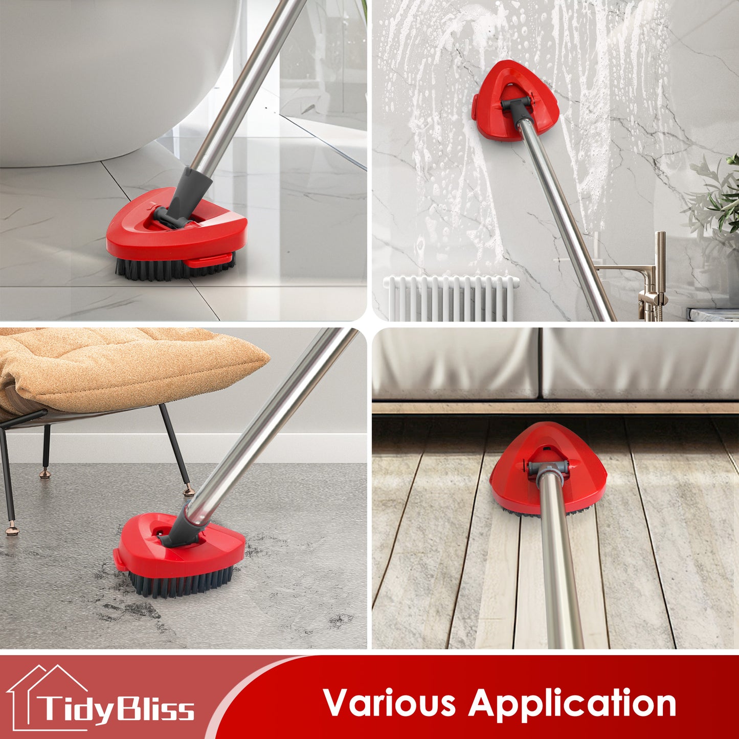 TidyBliss Scrub Brush Attachments 2 PCS for O-Cedaar RinseClean 2 Tank System