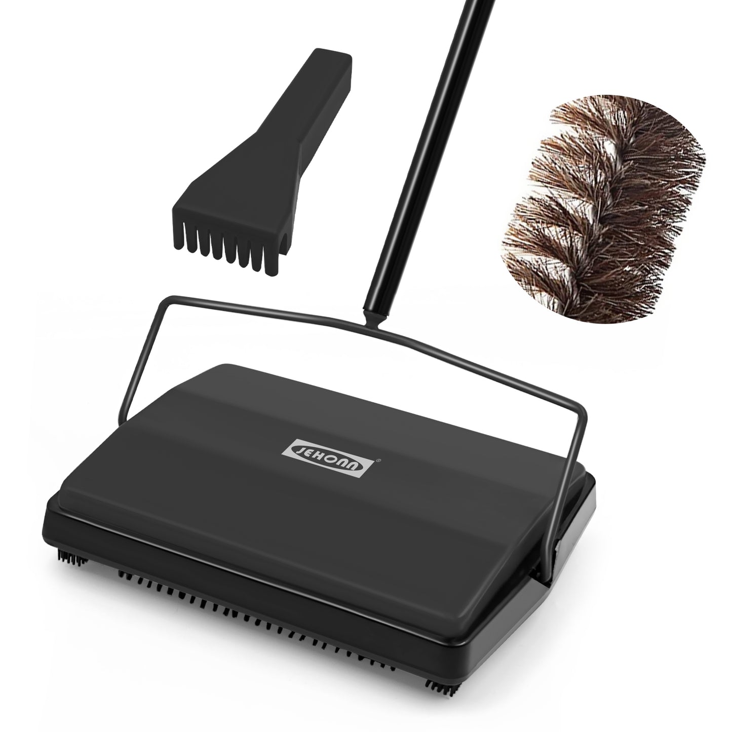 JEHONN Carpet Floor Sweeper Non Electric Manual Sweeping