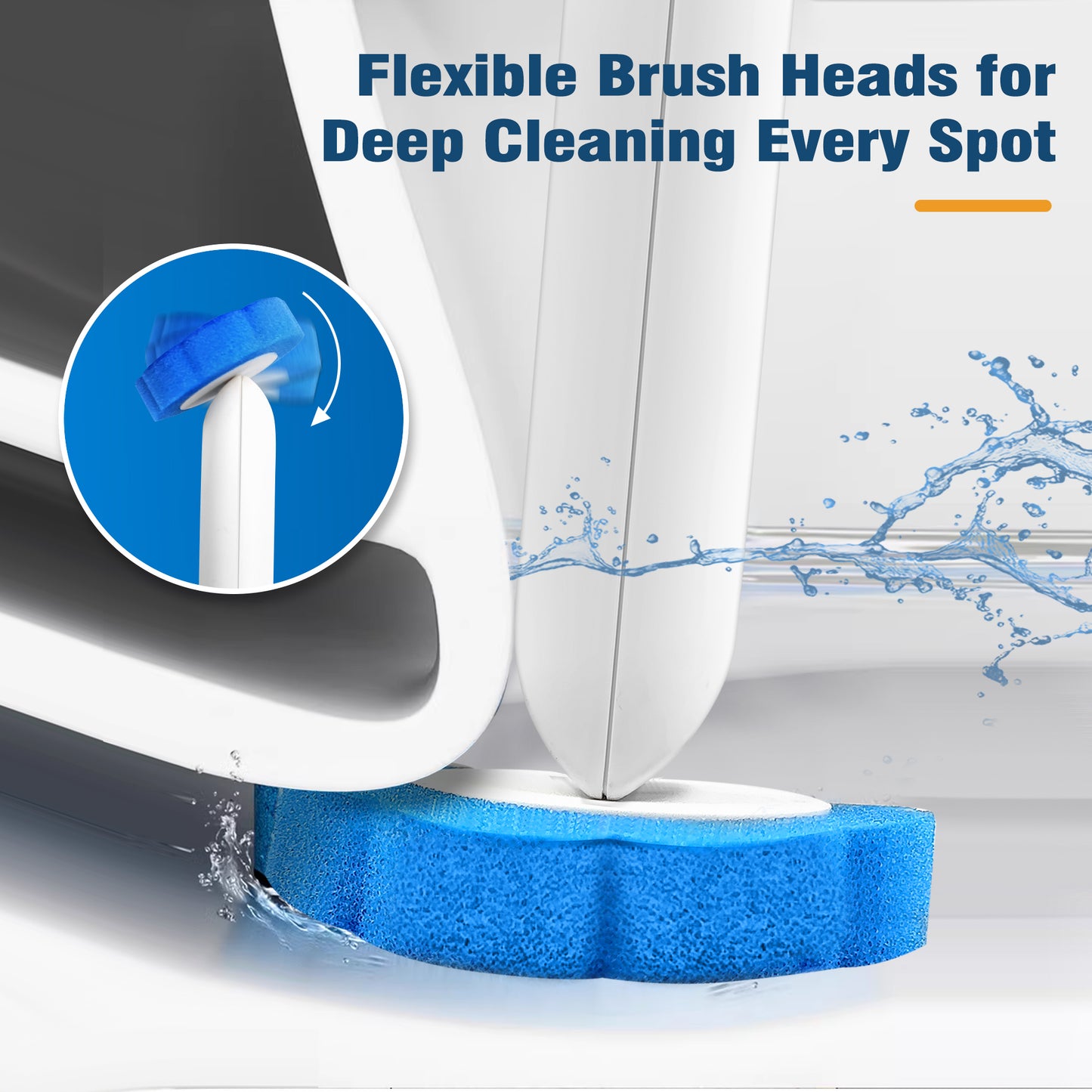 NEWE Disposable Toilet Brush with Tweezers with 42PCS Refills
