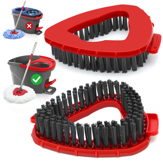 TidyBliss Scrub Brush Attachments 2 PCS for O-Cedaar EasyWring 1 Tank System