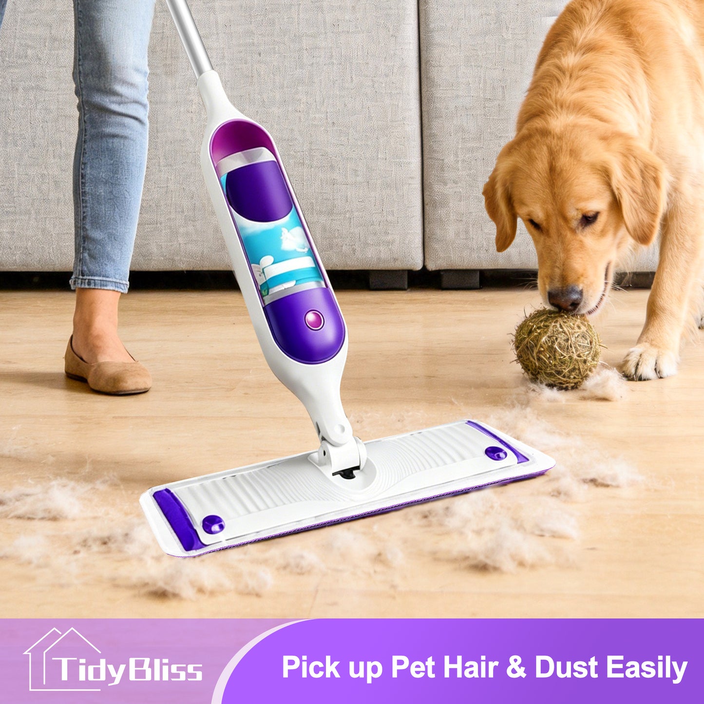 TidyBliss Reusable Power Mop Pads 7 Pack (7 Colors)