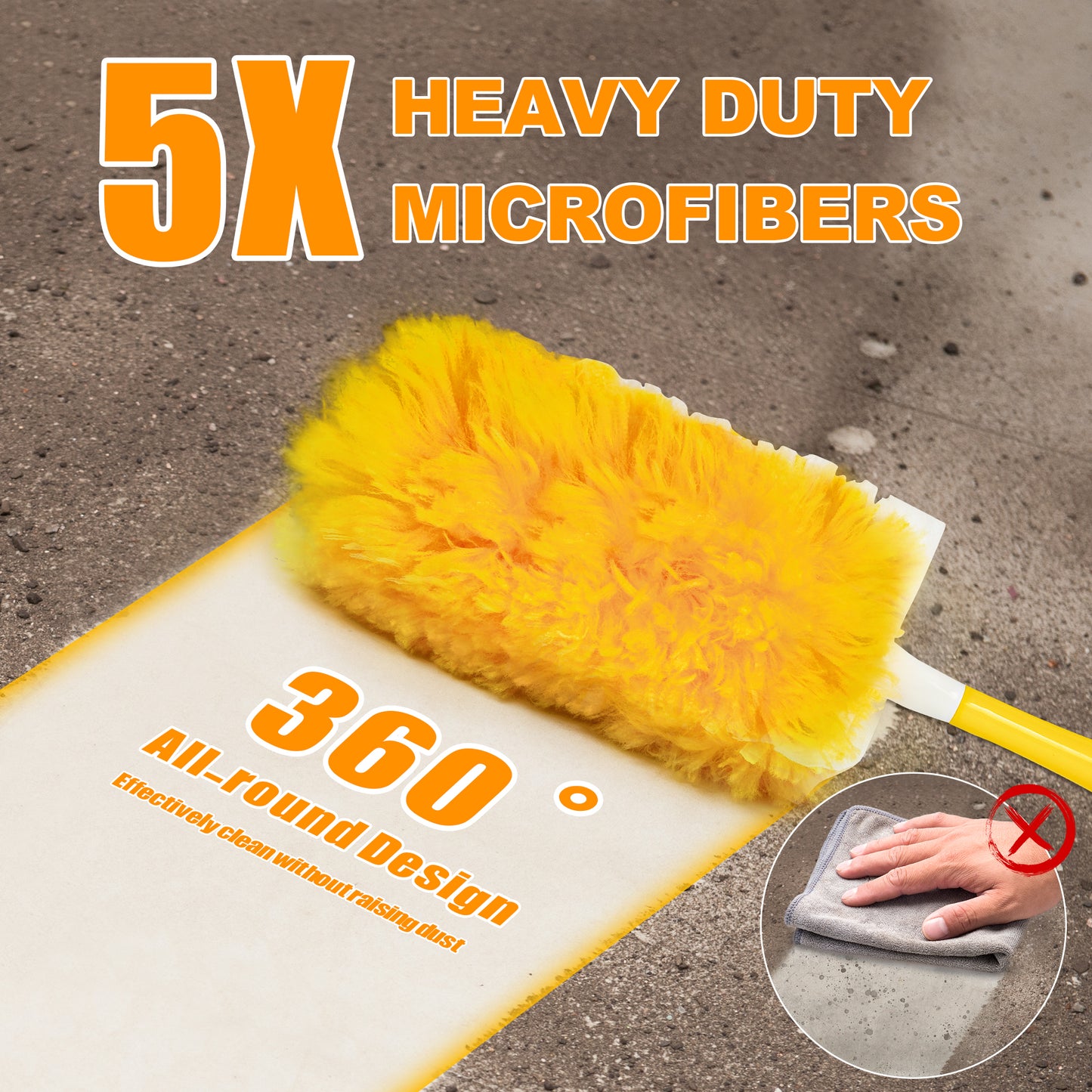 JEHONN Duster Refills for Swiffer 20 Counts, 360 Degree Heavy Duty Dusting Kit