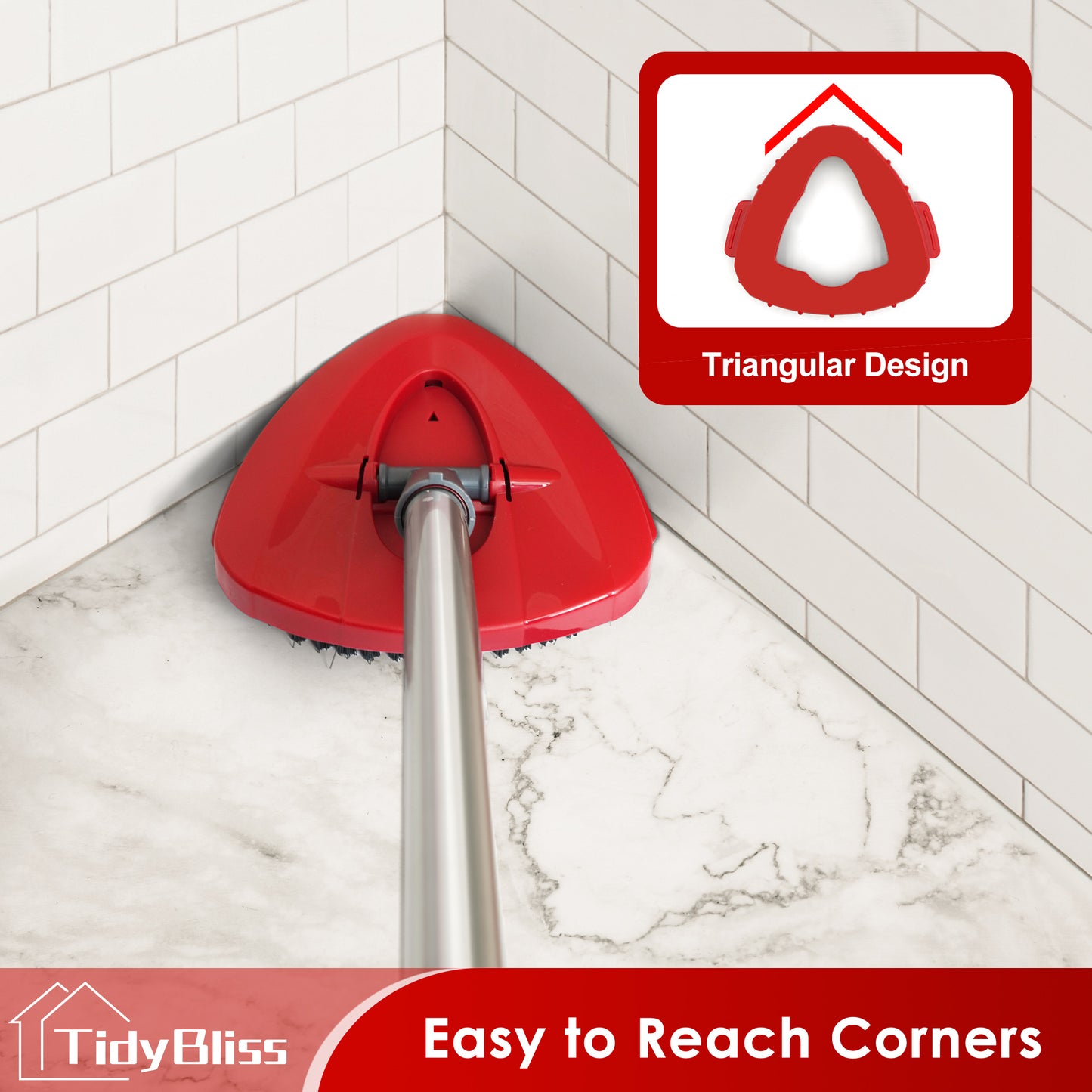 TidyBliss Scrub Brush Attachments 2 PCS for O-Cedaar EasyWring 1 Tank System