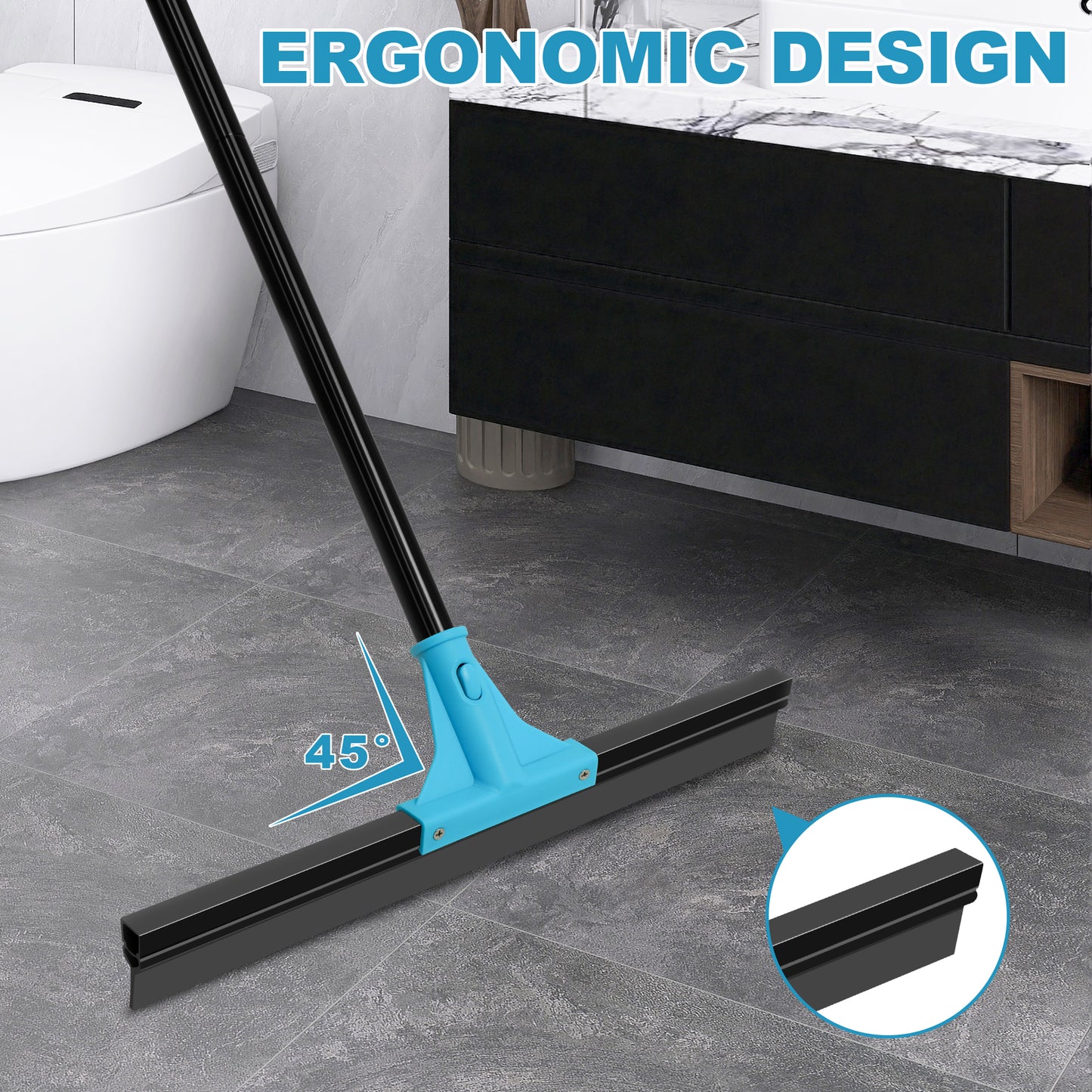 NEWE Floor Squeegee with 58.3 inches Long Handle