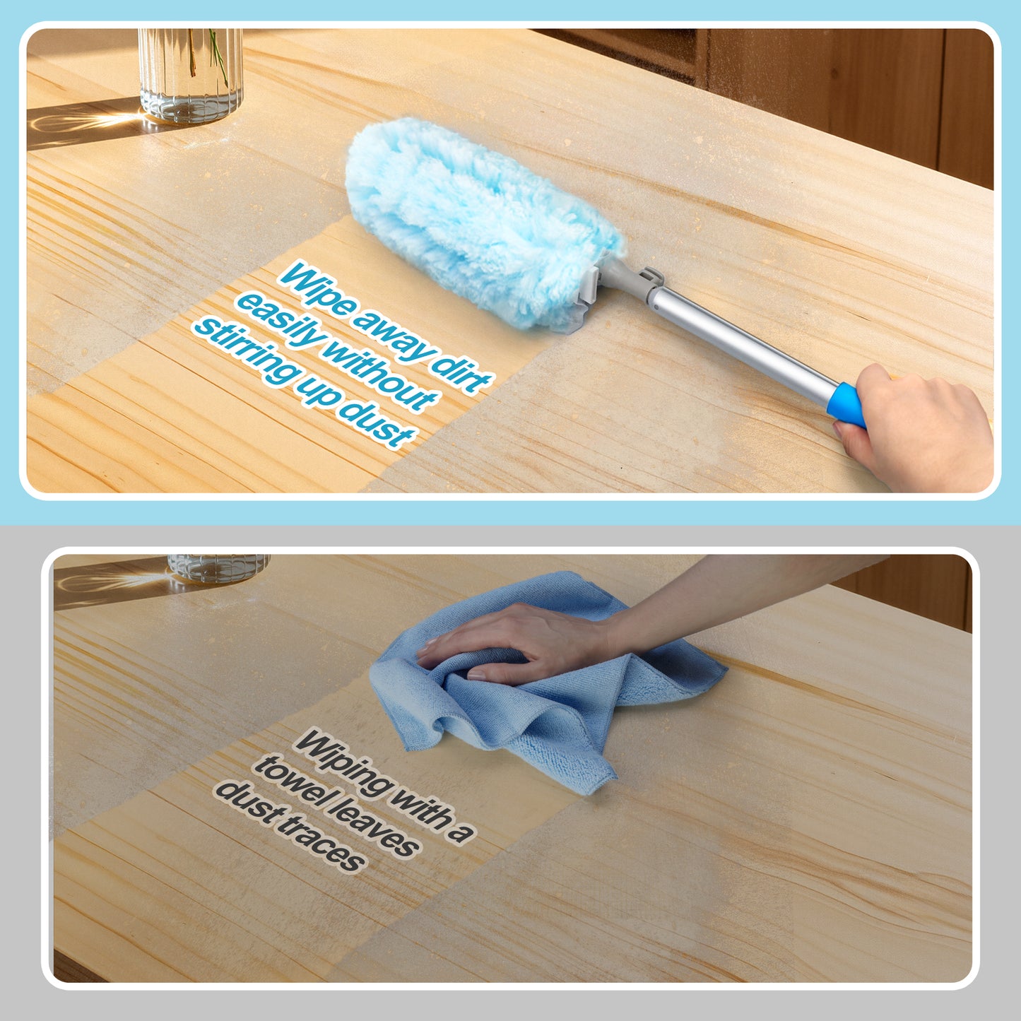 JEHONN Duster with 6 ft Extension Pole, 10 Refills