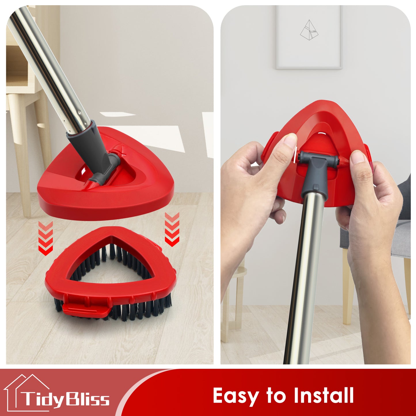 TidyBliss Scrub Brush Attachments 2 PCS for O-Cedaar RinseClean 2 Tank System