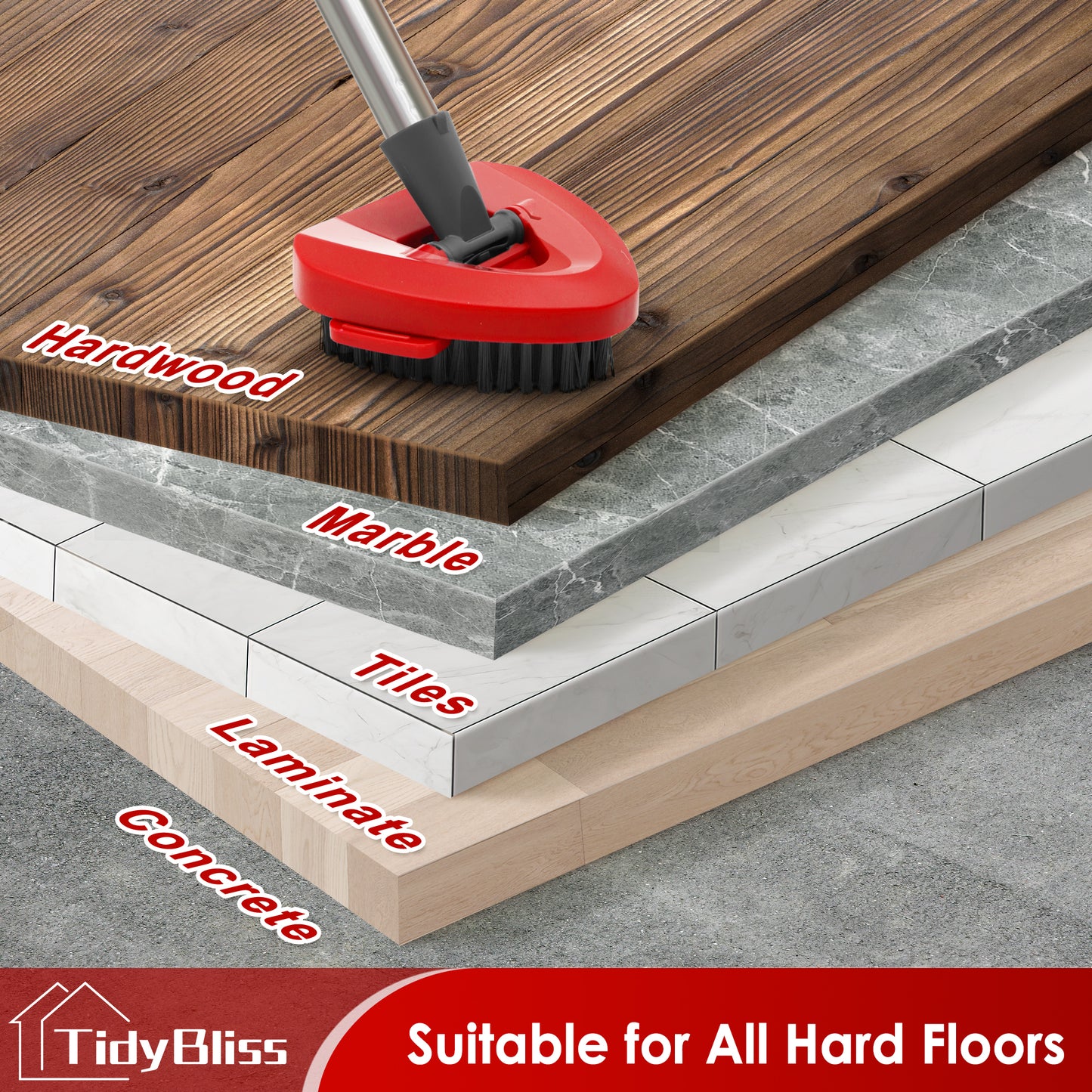 TidyBliss Scrub Brush Attachments 2 PCS for O-Cedaar RinseClean 2 Tank System