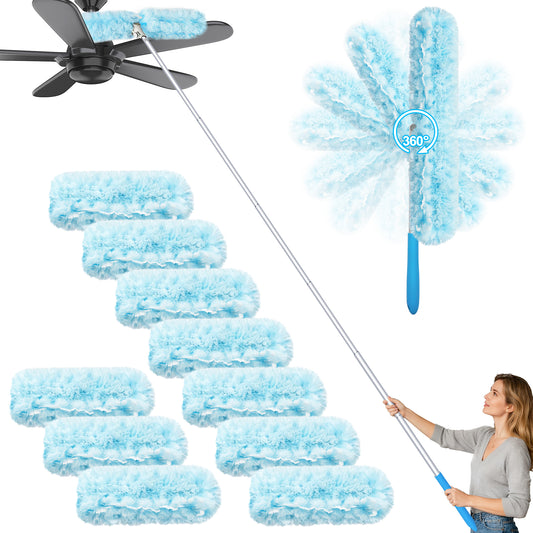 JEHONN Duster with 6 ft Extension Pole, 10 Refills