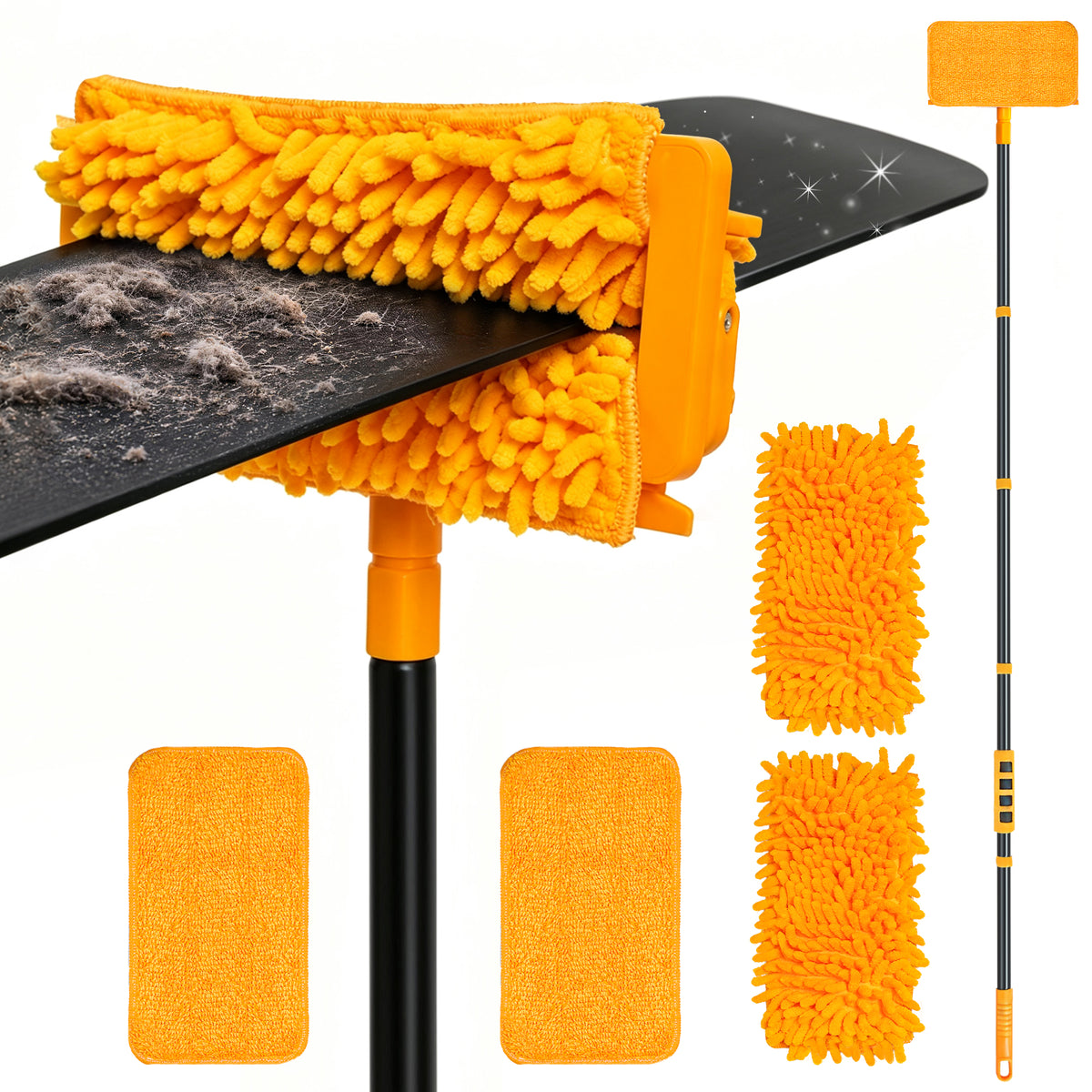 TidyBliss Upgraded 76” Ceiling Fan Blade Cleaner Duster with Extension Pole