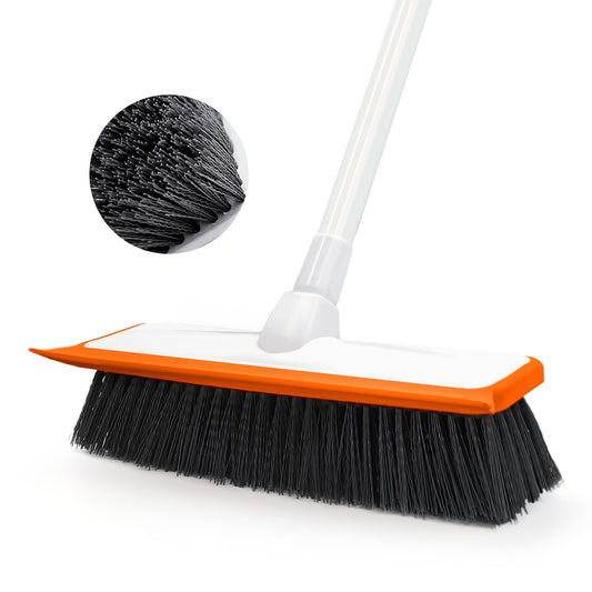 JEHONN Floor Scrub Brush with Telescopic Long Handle for Cleaning Home