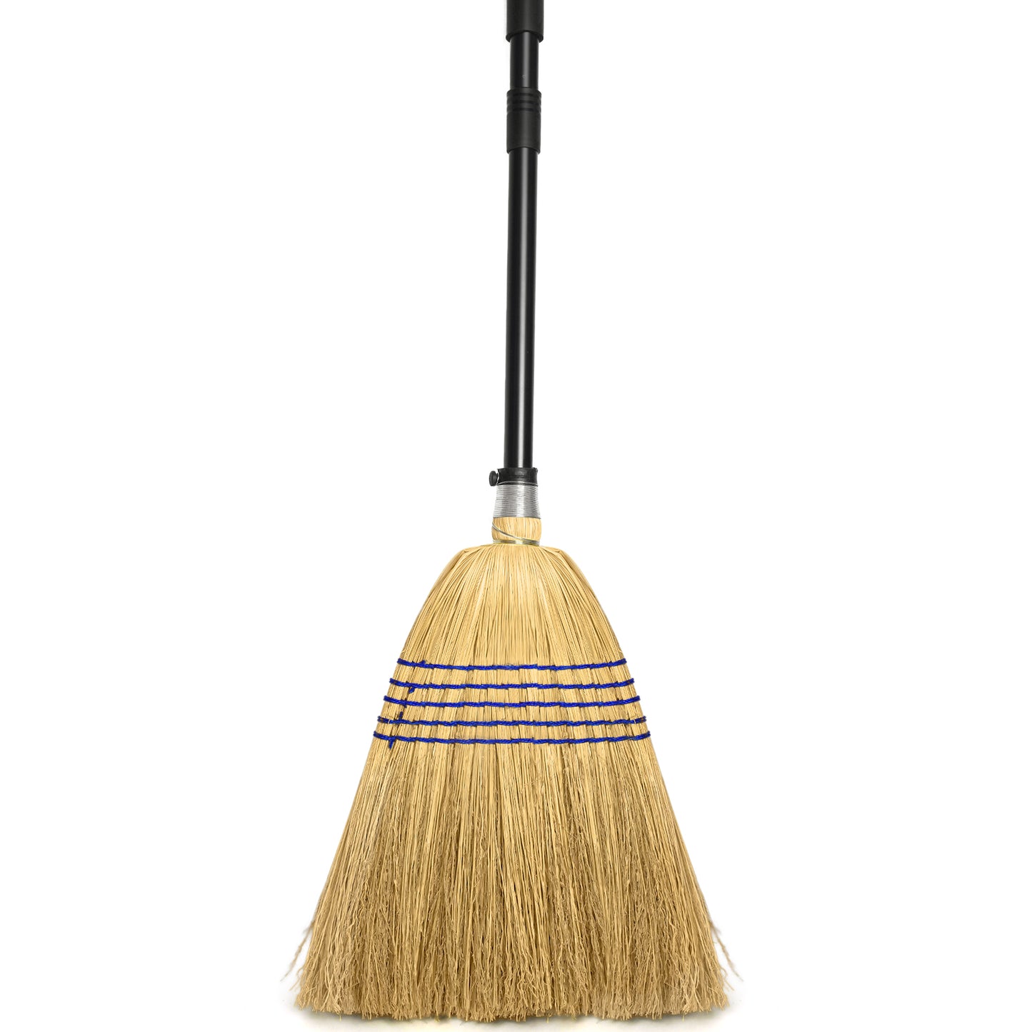 TidyBliss Corn Straw Broom Heavy Duty with 59 inches Long Handle