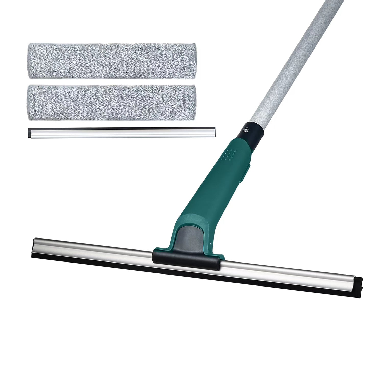 JEHONN Floor Squeegee Broom with 60 inches Long Handle